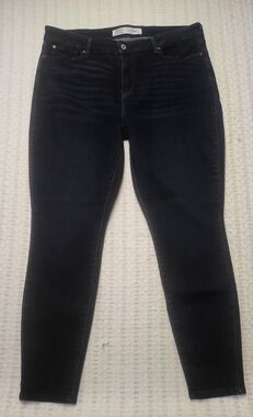 Signature by Levi Strauss Mid Rise Skinny Women's Jeans Black Sz 18M